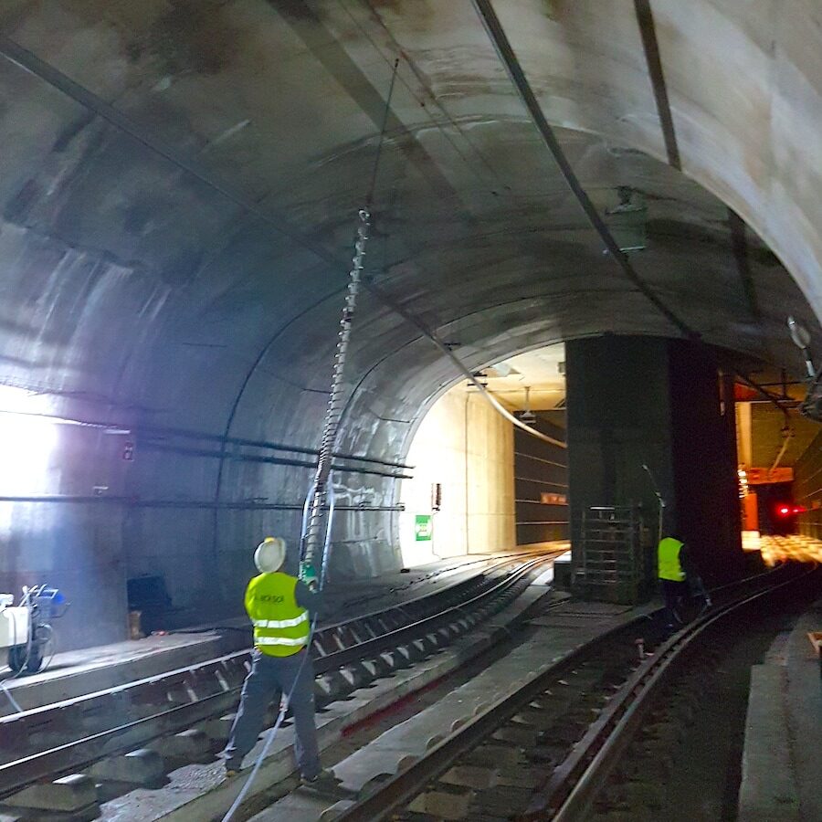 komsol tunnel beton boden decke Komsol®SEAL versiegelung dauerhaft hochwertige silikate bahn schienen reparatur