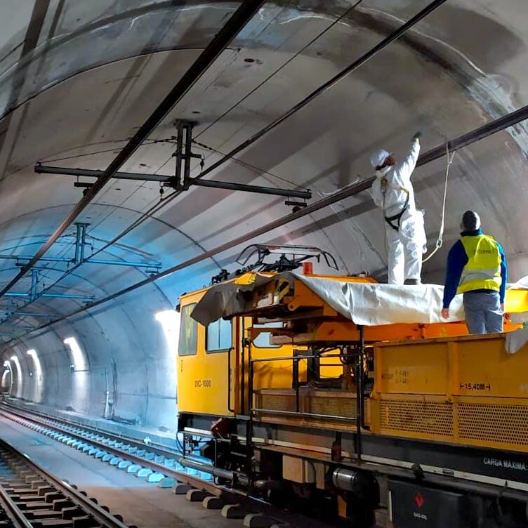 komsol tunnel beton boden decke Komsol®SEAL versiegelung dauerhaft hochwertige silikate bahn schienen sanierung bahn