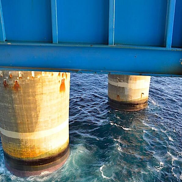 komsol Komsol®SEAL Oelplattformen Condeep Plattformen Betonflaechen Betonsockel Meer dauerhaft versiegeln Sockel