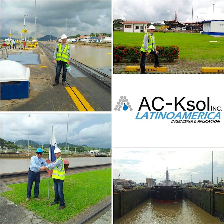 komsol Panamakanal Schleusen Kanaele Schleusenkammern Betonwaende Salzwasser Suesswasser Komsol®SEAL Schleusenwaende Kammer Komsol®SEAL AC Ksol Latinoamerica Expertise