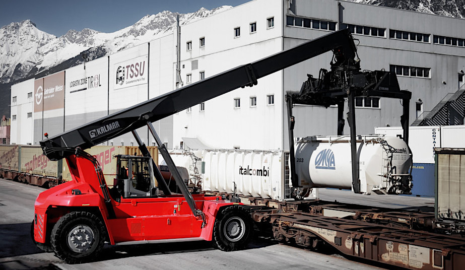 Kalmar Reachstackers DRG 450 Intermodal Hafen Hafenanlage Beton Versiegeln komsol Innerseal Plus