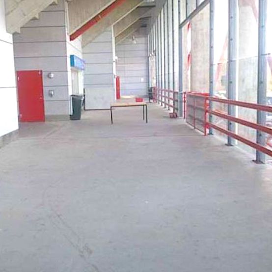 sodertalje komsol Innerseal Stadion Tribuenen Fußballstadion Betontreppen Sitzflaechen versiegeln besucher Treppen