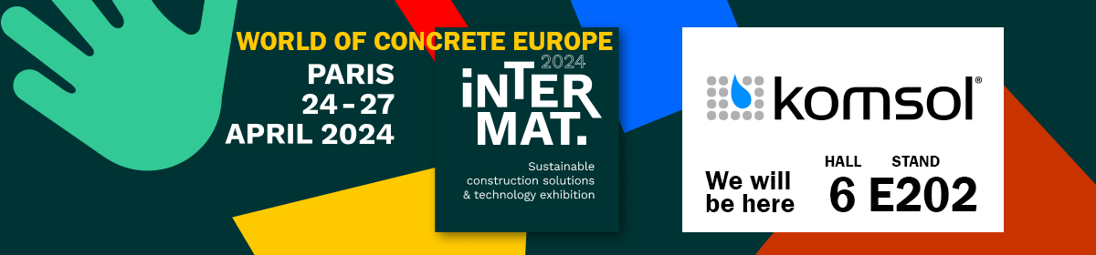 2024 INTERMAT World of Concrete Europe Paris 24 27 April Sustainable Construction komsol innerseal