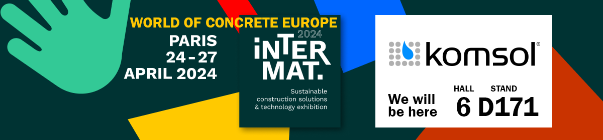 2024 INTERMAT World of Concrete Europe Paris 24 27 April Sustainable Construction innerseal komsol